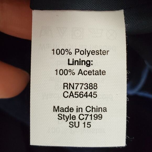 J. Crew Factory Navy Blue Mini Pleated Skirt Size 2 - Picture 9 of 10